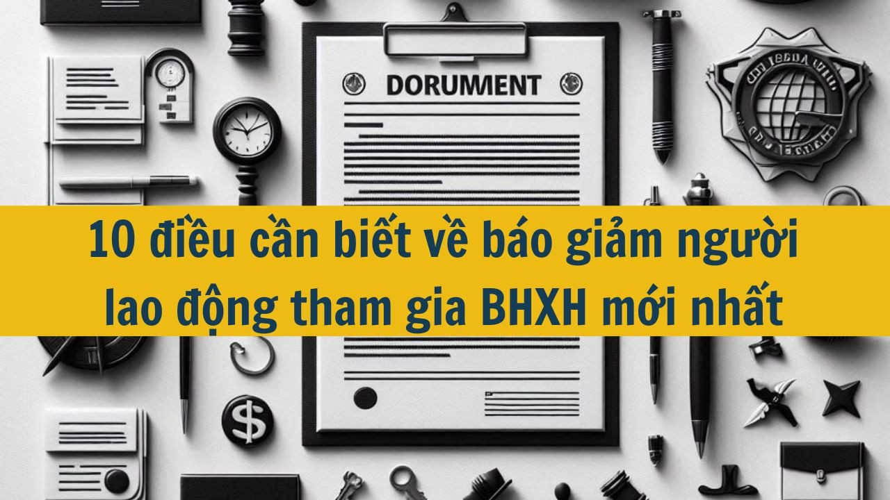 10 điều cần biết về báo giảm người lao động tham gia BHXH mới nhất 2025