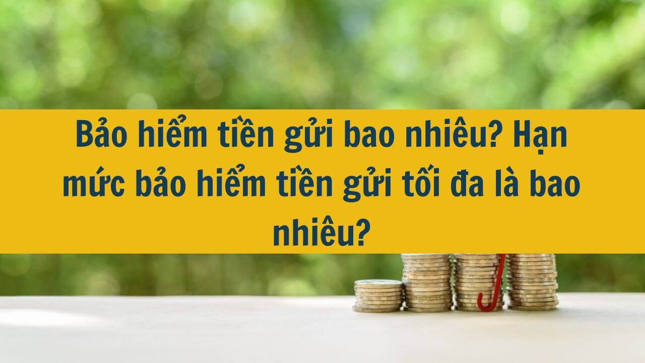 Bảo hiểm tiền gửi bao nhiêu? Hạn mức bảo hiểm tiền gửi tối đa là bao nhiêu?