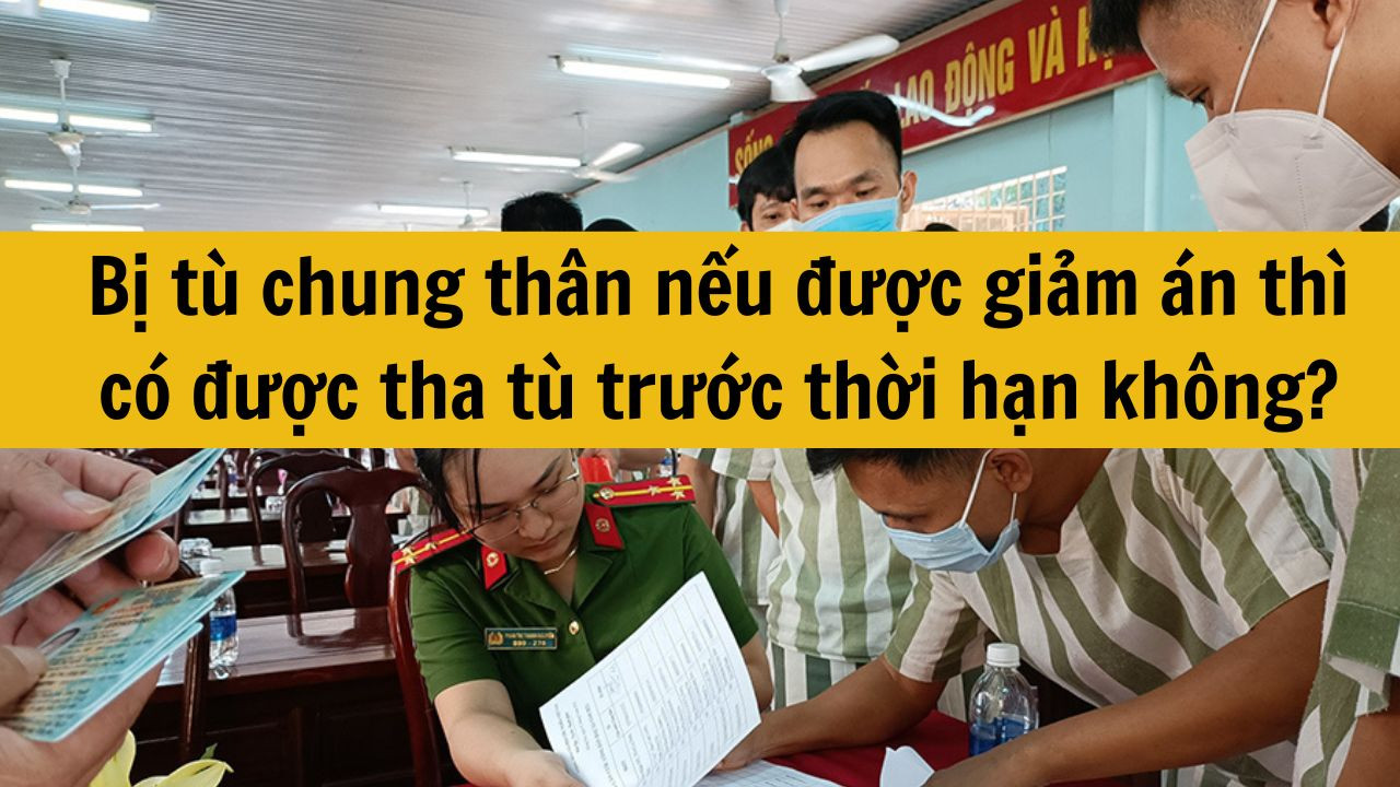 Bị tù chung thân nếu được giảm án thì có được tha tù trước thời hạn không?