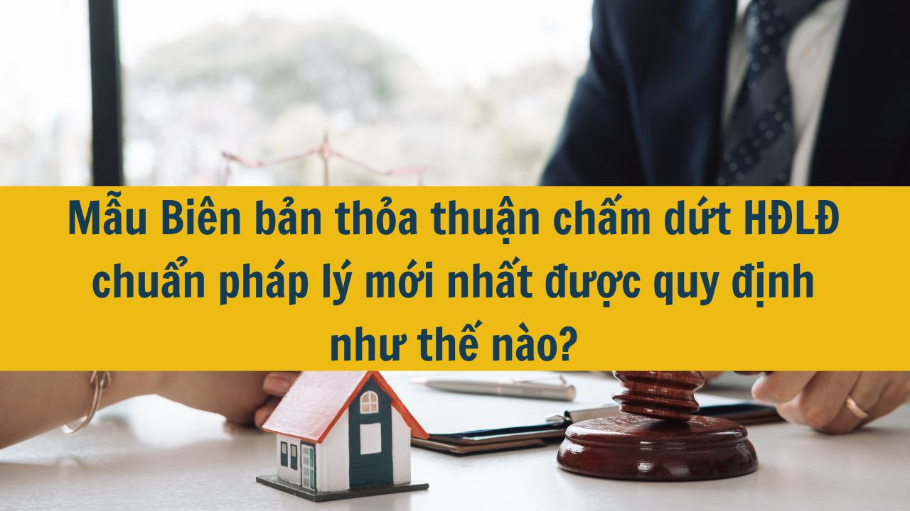 Mẫu Biên bản thỏa thuận chấm dứt HĐLĐ chuẩn pháp lý mới nhất được quy định như thế nào?