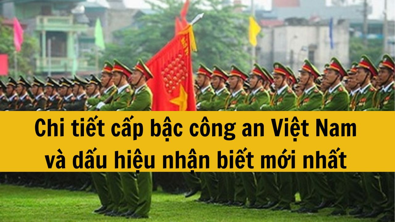 Chi tiết cấp bậc công an Việt Nam và dấu hiệu nhận biết mới nhất 2025?