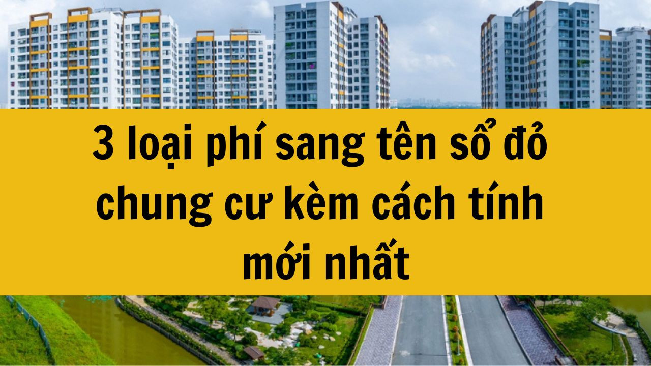3 loại phí sang tên sổ đỏ chung cư kèm cách tính mới nhất 2025