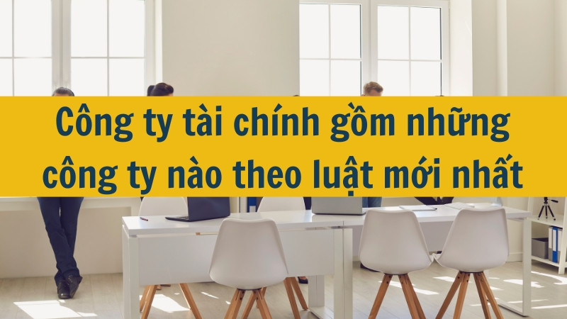 Công ty tài chính gồm những công ty nào theo luật mới nhất 2025?