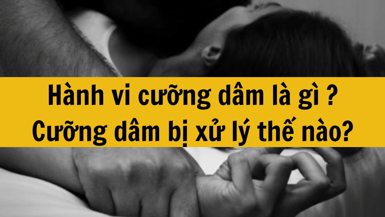Hành vi cưỡng dâm là gì mới nhất 2025? Cưỡng dâm bị xử lý thế nào?