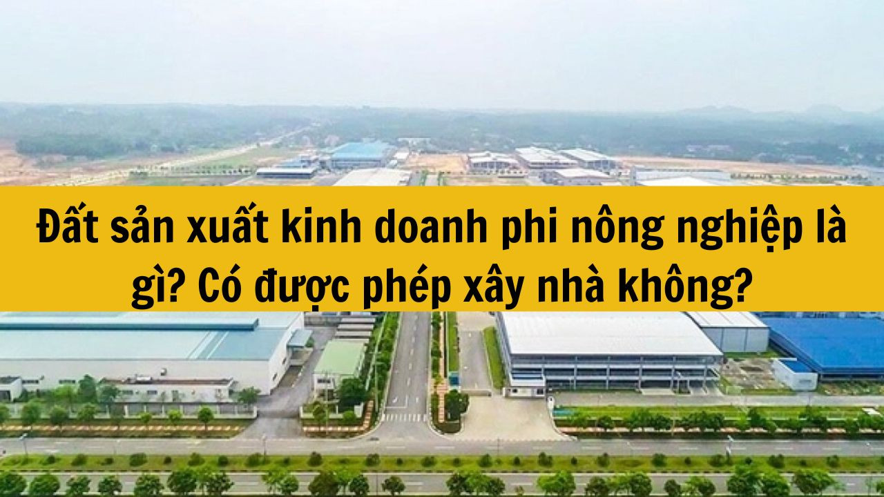 Đất sản xuất kinh doanh phi nông nghiệp là gì? Có được phép xây nhà không?