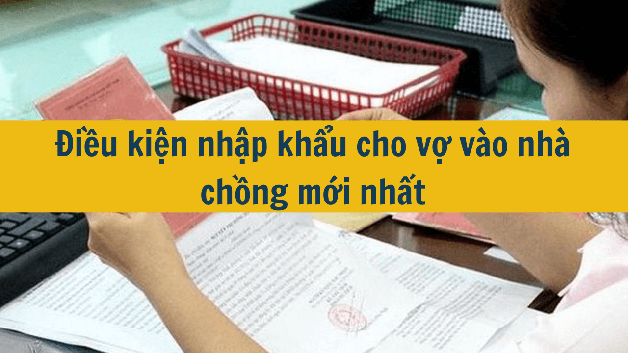 Điều kiện nhập khẩu cho vợ vào nhà chồng mới nhất 2025