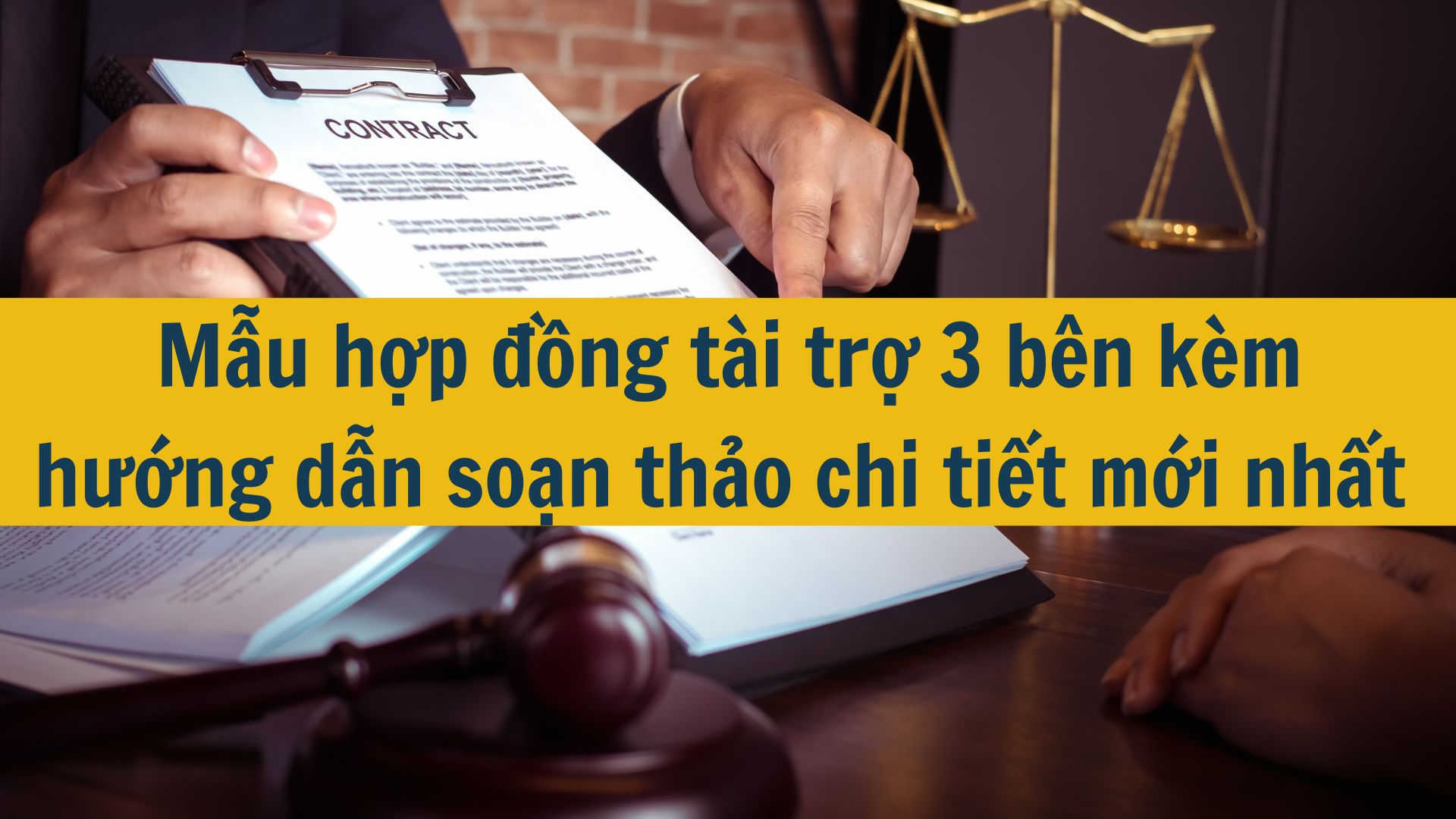 Mẫu hợp đồng tài trợ 3 bên kèm hướng dẫn soạn thảo chi tiết mới nhất 2025
