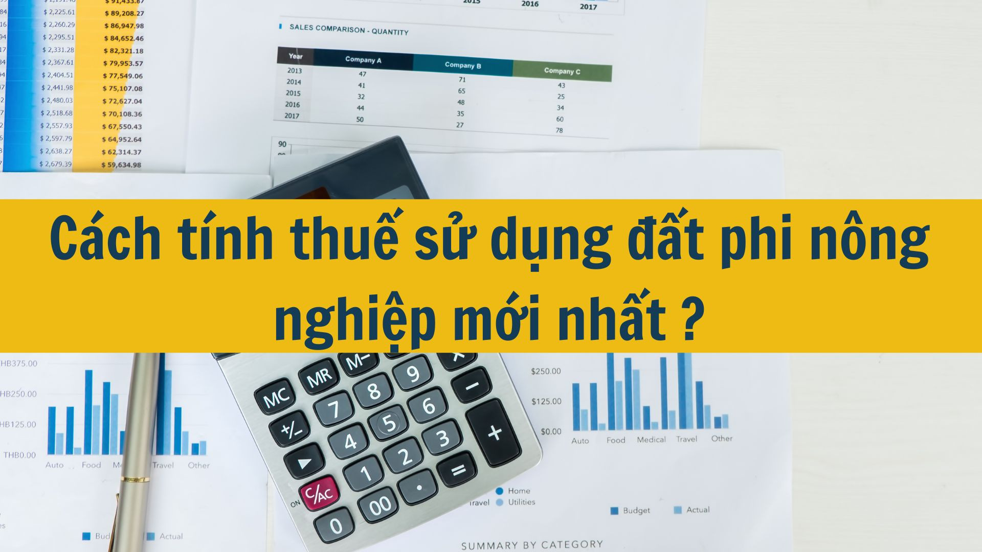 Cách tính thuế sử dụng đất phi nông nghiệp mới nhất 2025?