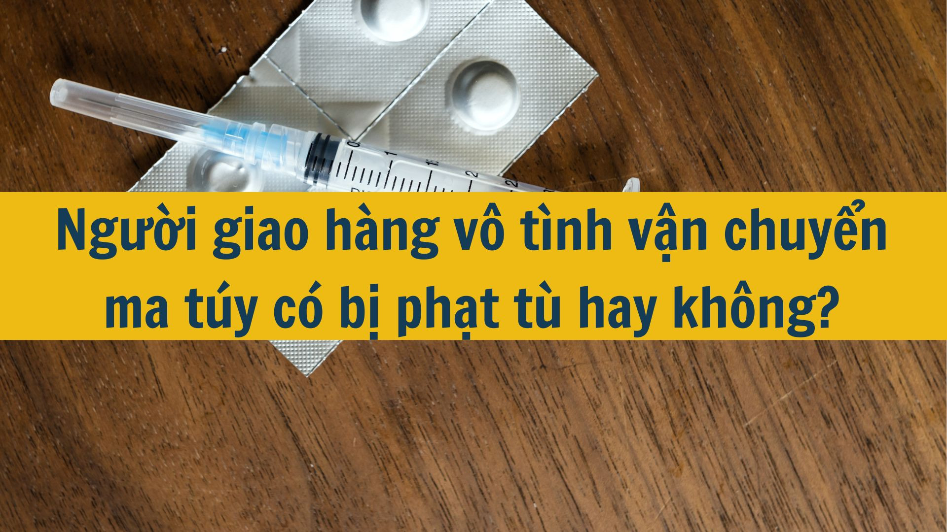 Người giao hàng vô tình vận chuyển ma túy có bị phạt tù hay không?