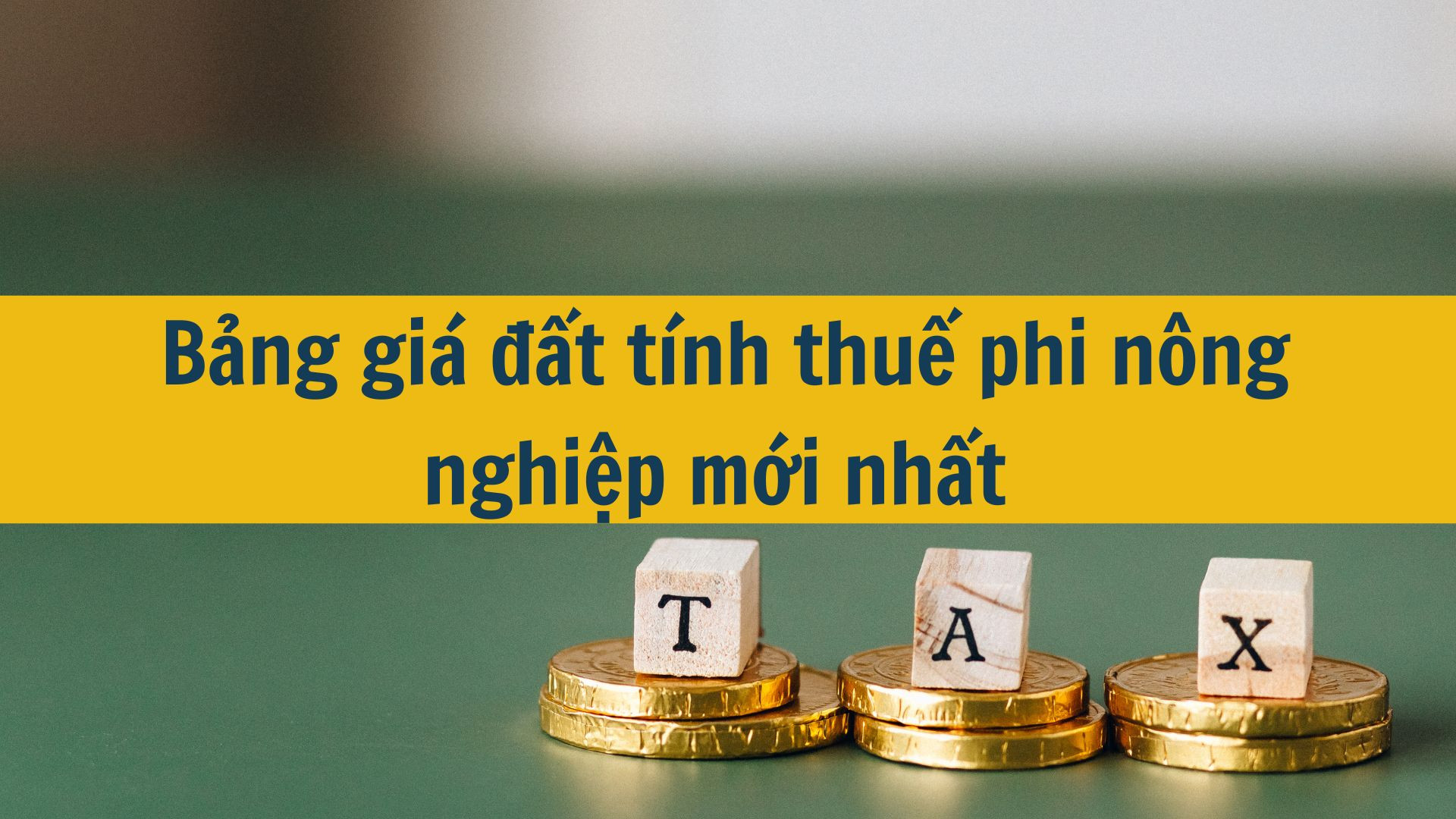 Bảng giá đất tính thuế phi nông nghiệp mới nhất 2025