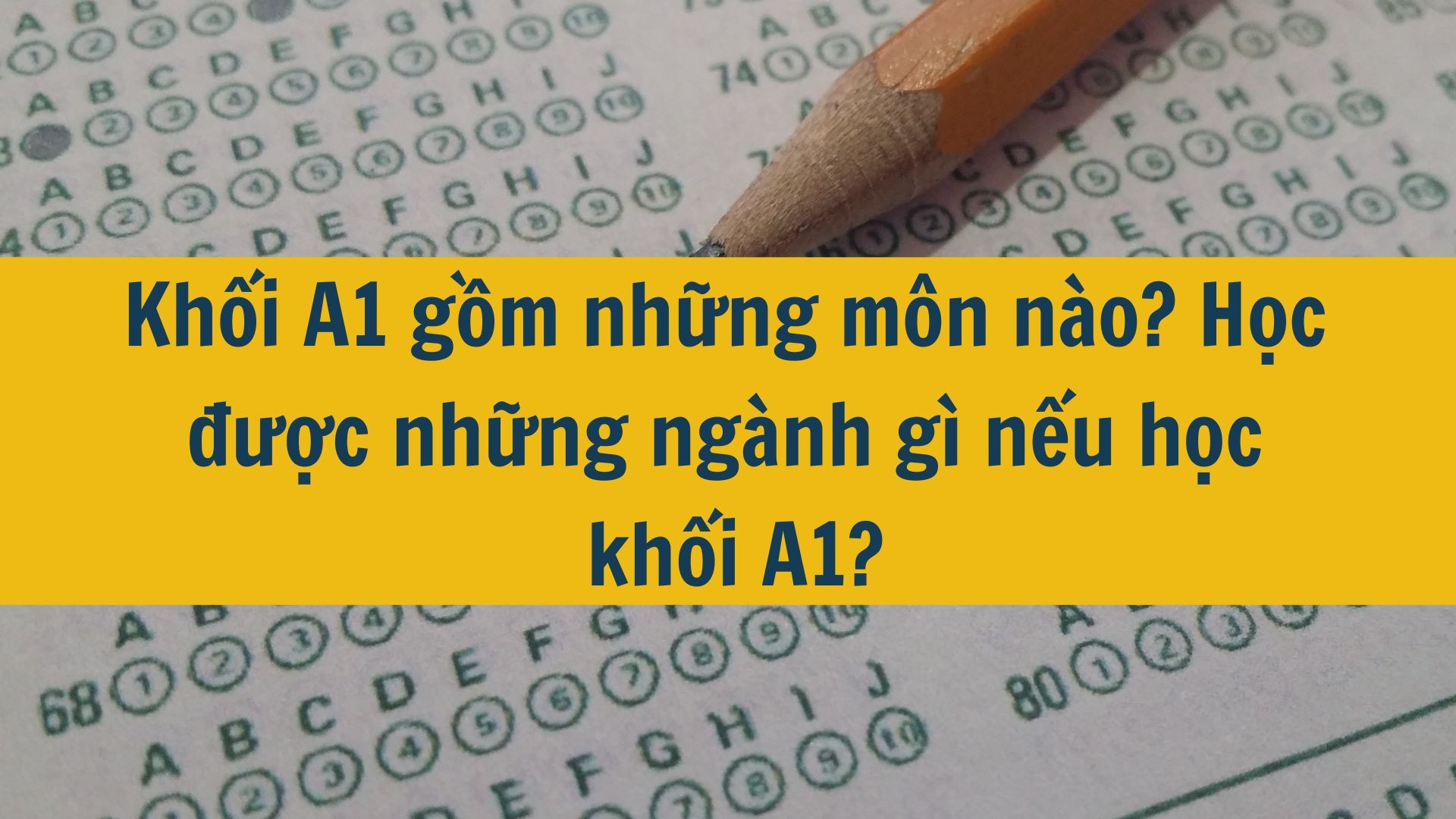 Khối A1 gồm những môn nào? Học được những ngành gì nếu học khối A1?