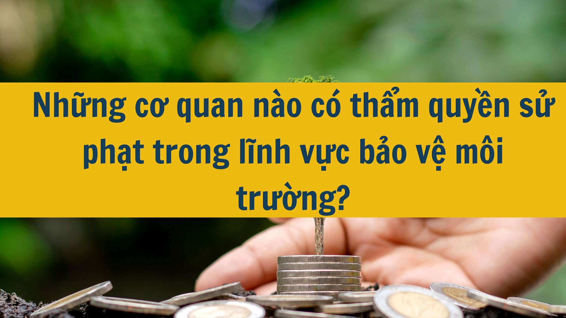 Những cơ quan nào có thẩm quyền sử phạt trong lĩnh vực bảo vệ môi trường?