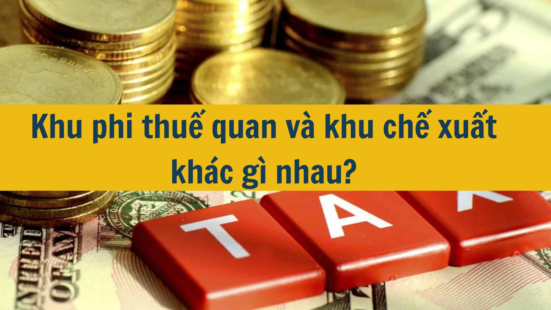 Khu phi thuế quan và khu chế xuất khác gì nhau?