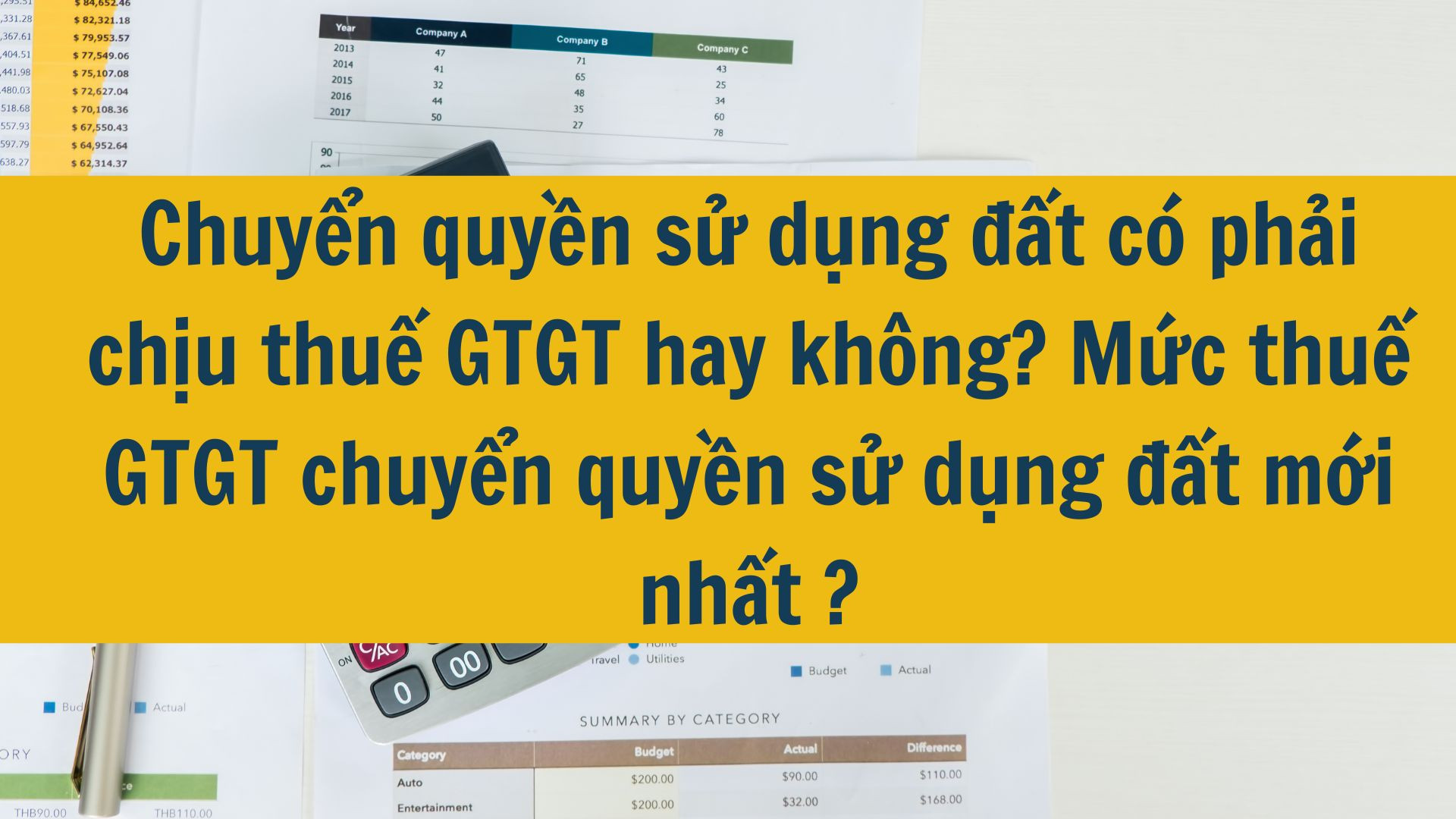 Chuyển quyền sử dụng đất có phải chịu thuế GTGT hay không? Mức thuế GTGT chuyển quyền sử dụng đất mới nhất 2025?