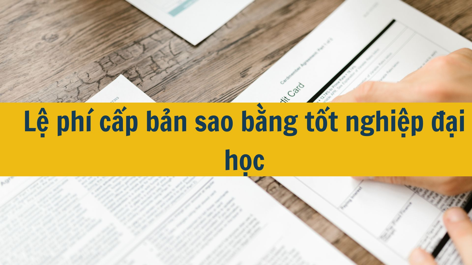 Lệ phí cấp bản sao bằng tốt nghiệp đại học