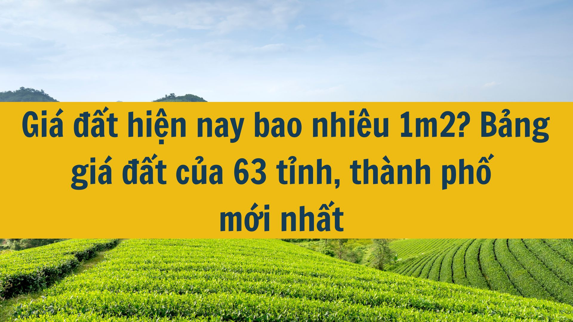 Giá đất hiện nay bao nhiêu 1m2? Bảng giá đất của 63 tỉnh, thành phố mới nhất 2025