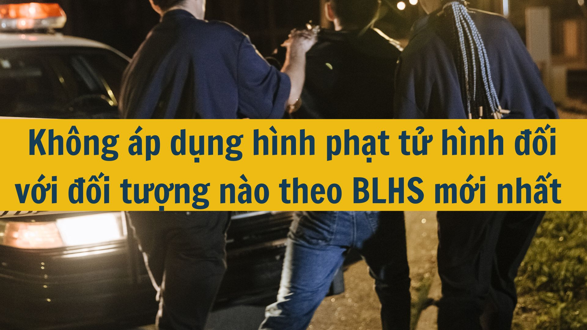 Không áp dụng hình phạt tử hình đối với đối tượng nào theo BLHS mới nhất 2025?