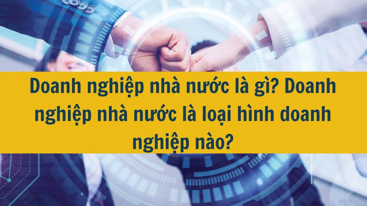 Doanh nghiệp nhà nước là gì? Doanh nghiệp nhà nước là loại hình doanh nghiệp nào?