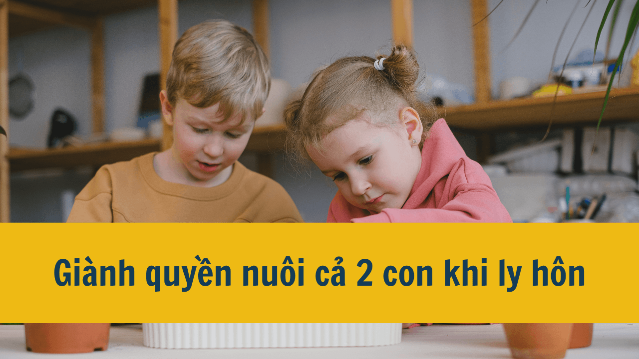 Giành quyền nuôi cả 2 con khi ly hôn mới nhất 2025?