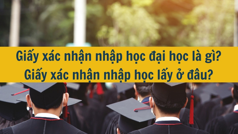 Giấy xác nhận nhập học đại học là gì? Giấy xác nhận nhập học lấy ở đâu?
