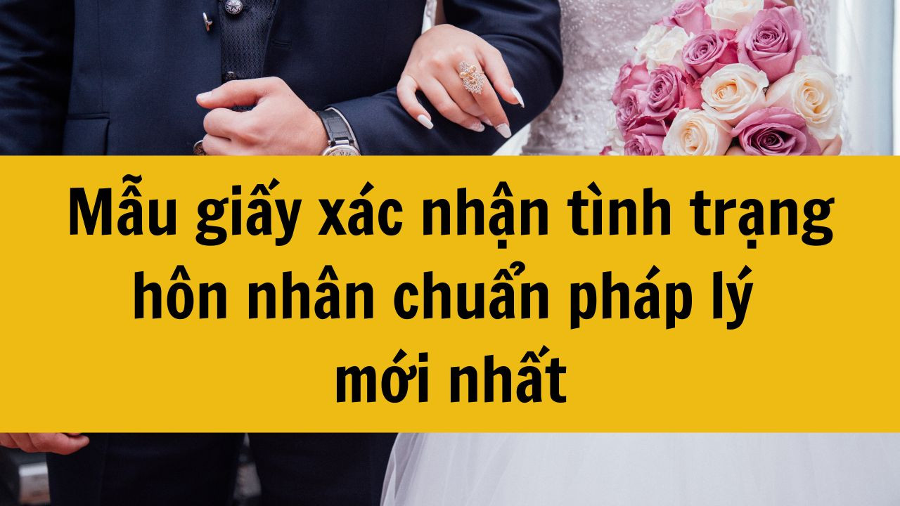 Mẫu giấy xác nhận tình trạng hôn nhân chuẩn pháp lý mới nhất 2025