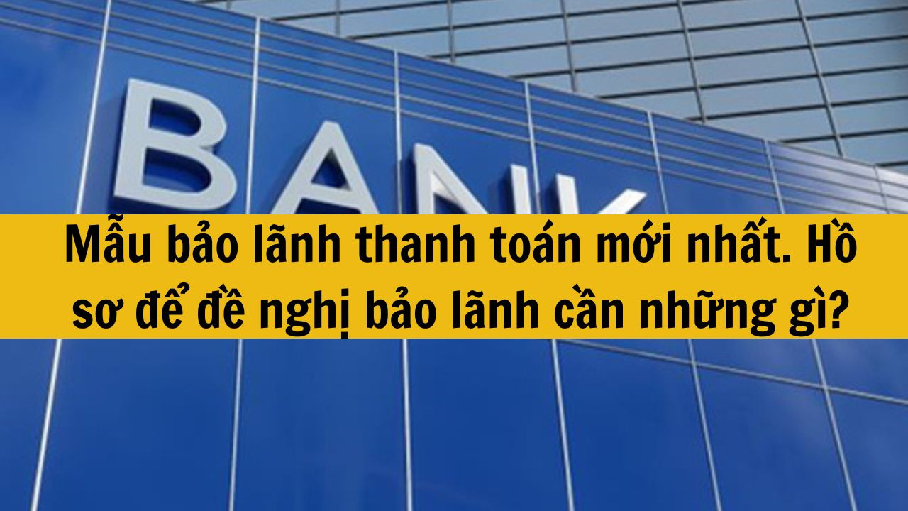 Mẫu bảo lãnh thanh toán mới nhất 2025. Hồ sơ để đề nghị bảo lãnh cần những gì?