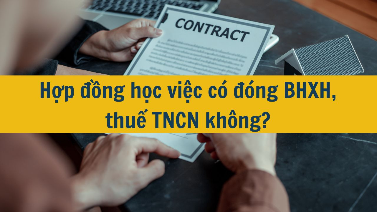 Hợp đồng học việc có đóng BHXH, thuế TNCN không?