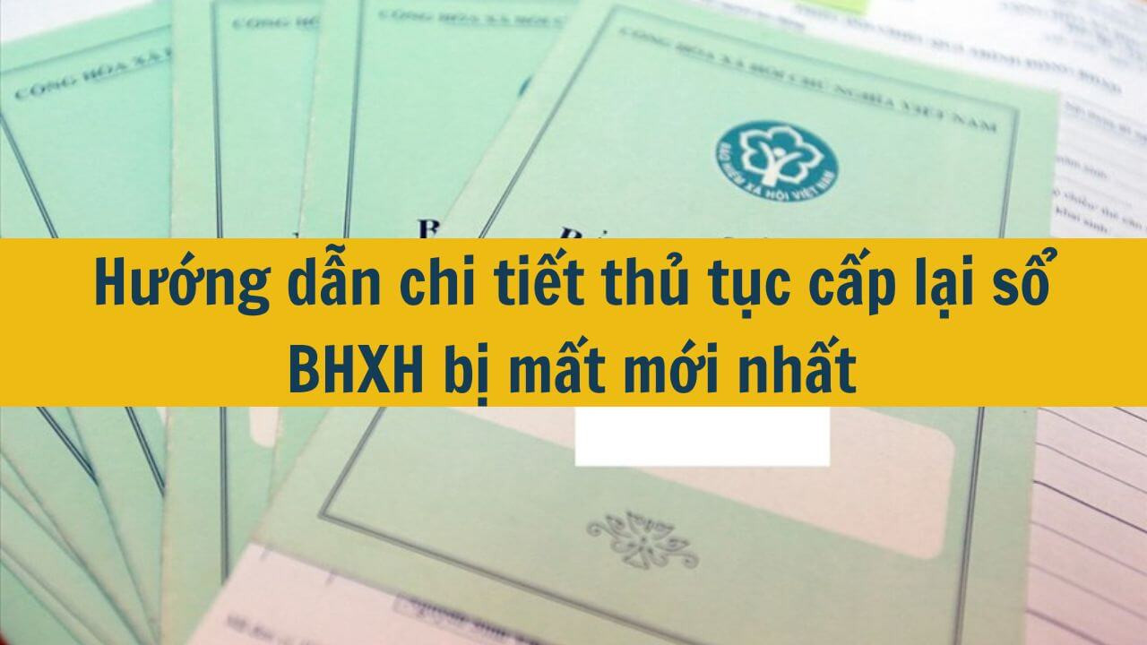 Hướng dẫn chi tiết thủ tục cấp lại sổ BHXH bị mất mới nhất 2025