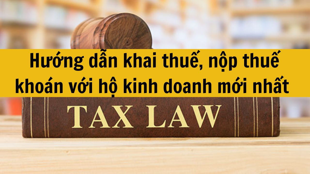 Hướng dẫn khai thuế, nộp thuế khoán với hộ kinh doanh mới nhất 2025