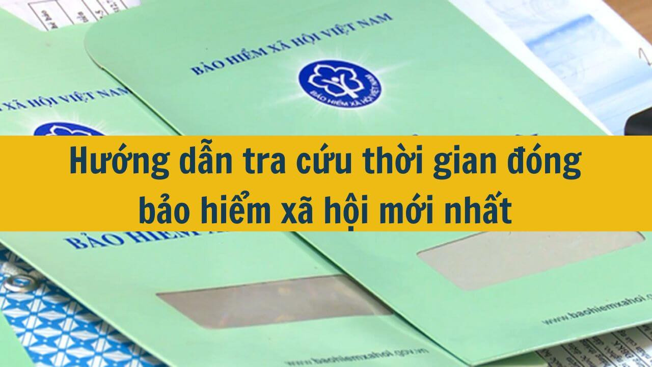 Hướng dẫn tra cứu thời gian đóng bảo hiểm xã hội mới nhất 2025