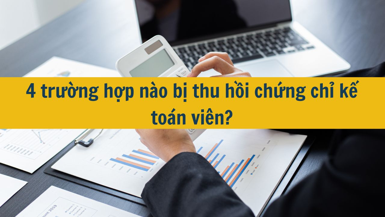 4 trường hợp nào bị thu hồi chứng chỉ kế toán viên?