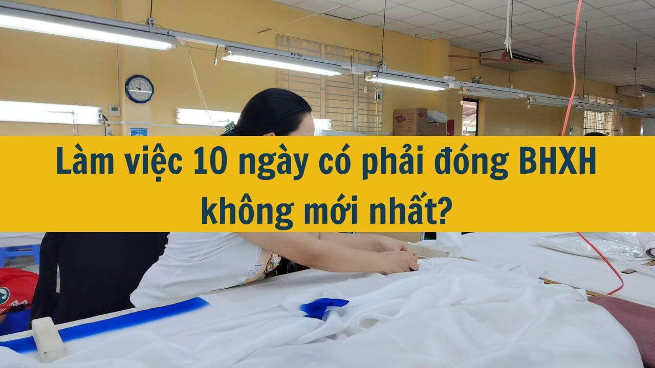 Làm việc 10 ngày có phải đóng BHXH không mới nhất 2025?