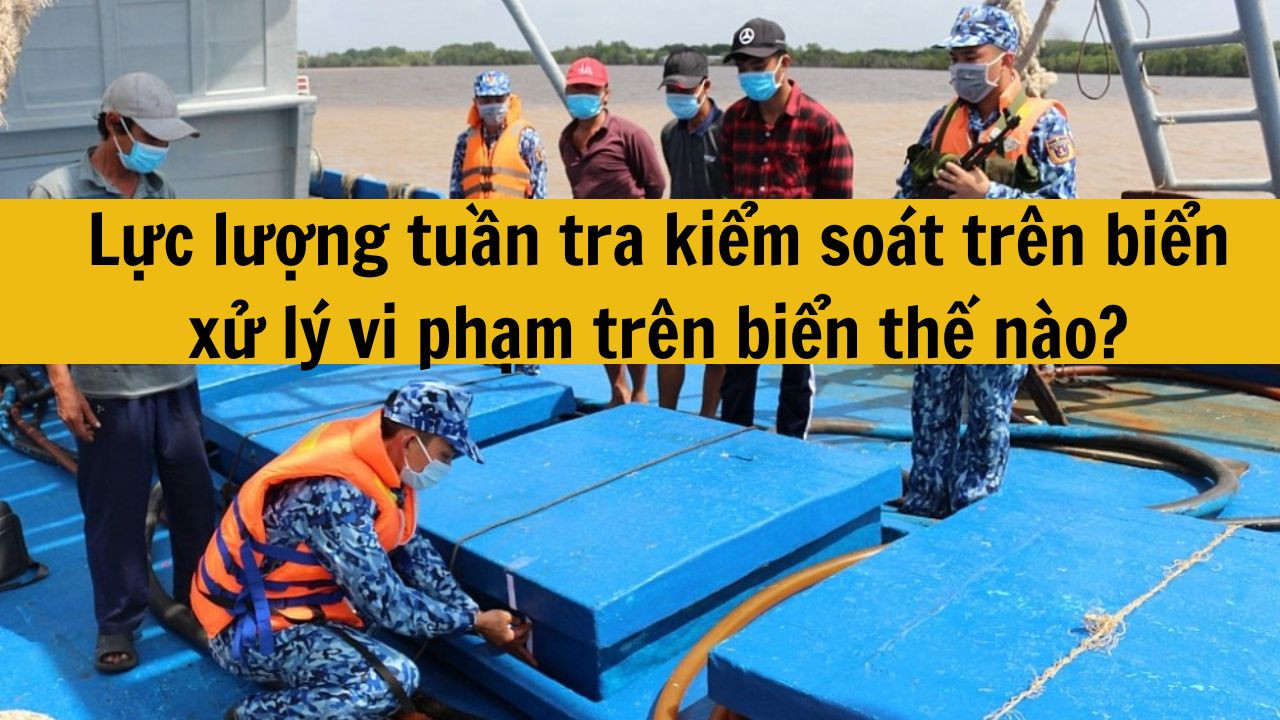 Lực lượng tuần tra kiểm soát trên biển xử lý vi phạm trên biển thế nào?