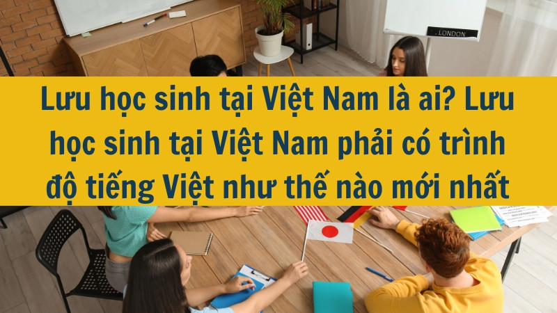 Lưu học sinh tại Việt Nam là ai? Lưu học sinh tại Việt Nam phải có trình độ tiếng Việt như thế nào mới nhất 2025?