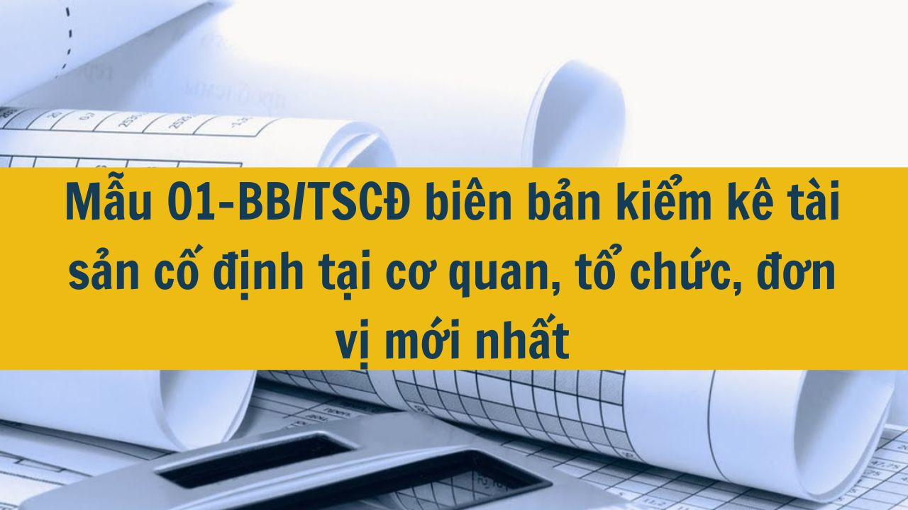 Mẫu 01-BB/TSCĐ biên bản kiểm kê tài sản cố định tại cơ quan, tổ chức, đơn vị mới nhất 2025