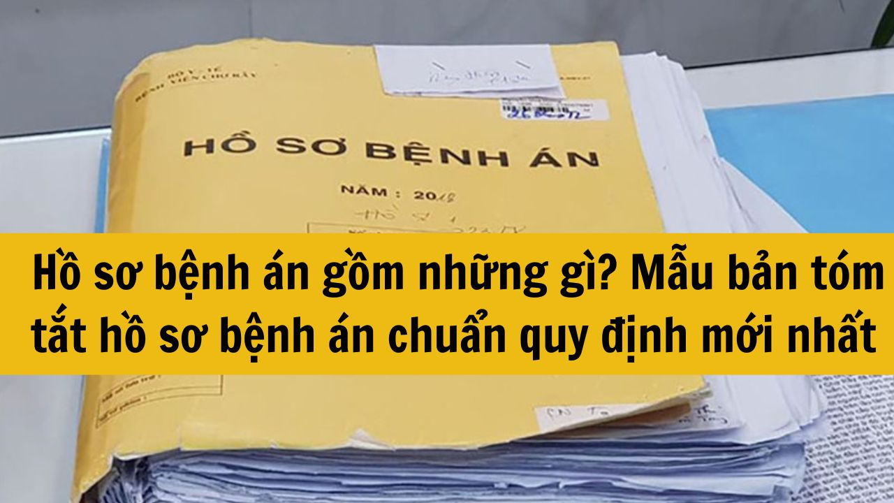 Hồ sơ bệnh án gồm những gì? Mẫu bản tóm tắt hồ sơ bệnh án chuẩn quy định mới nhất 2025