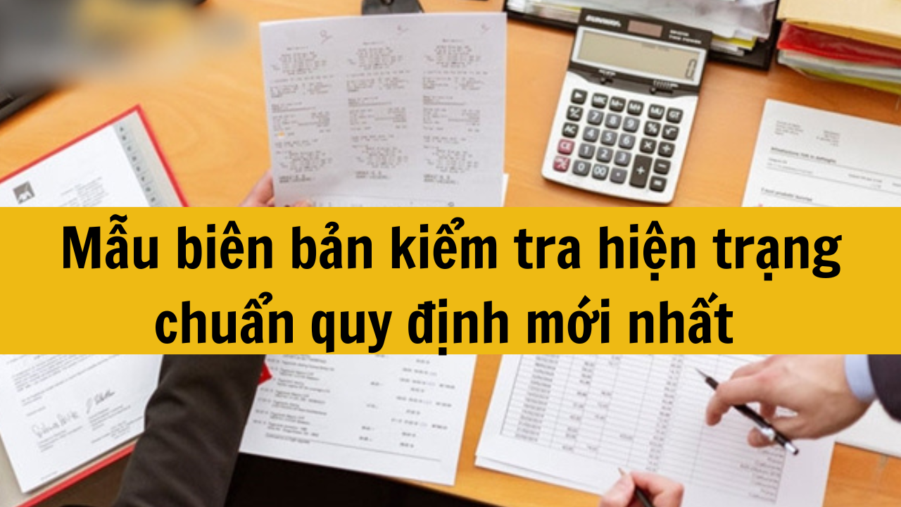 Mẫu biên bản kiểm tra hiện trạng chuẩn quy định mới nhất 2025