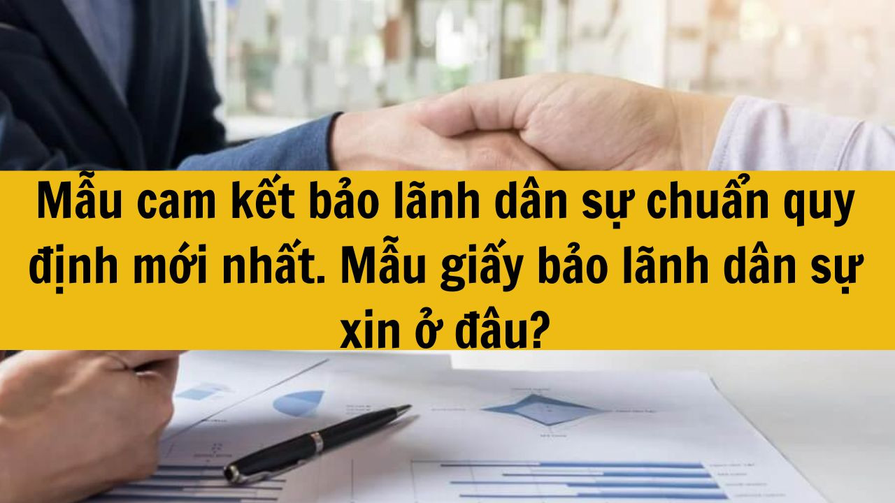 Mẫu cam kết bảo lãnh dân sự chuẩn quy định mới nhất 2025. Mẫu giấy bảo lãnh dân sự xin ở đâu?