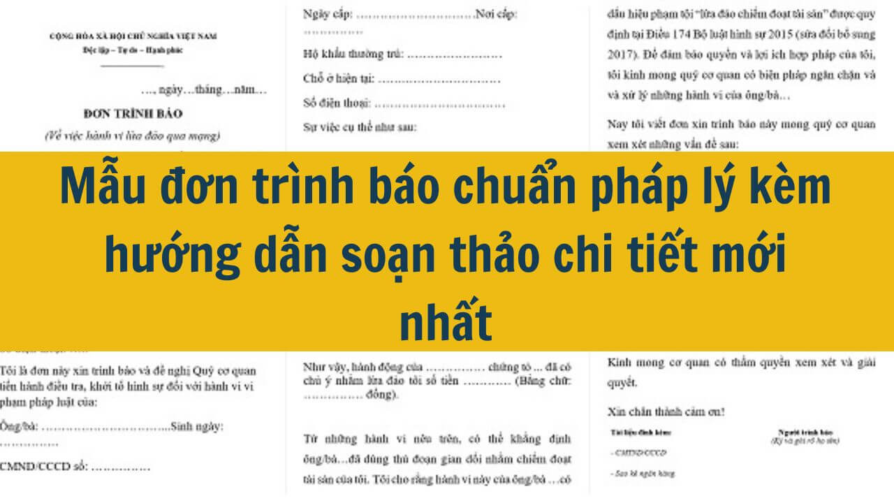 Mẫu đơn trình báo chuẩn pháp lý kèm hướng dẫn soạn thảo chi tiết mới nhất 2025