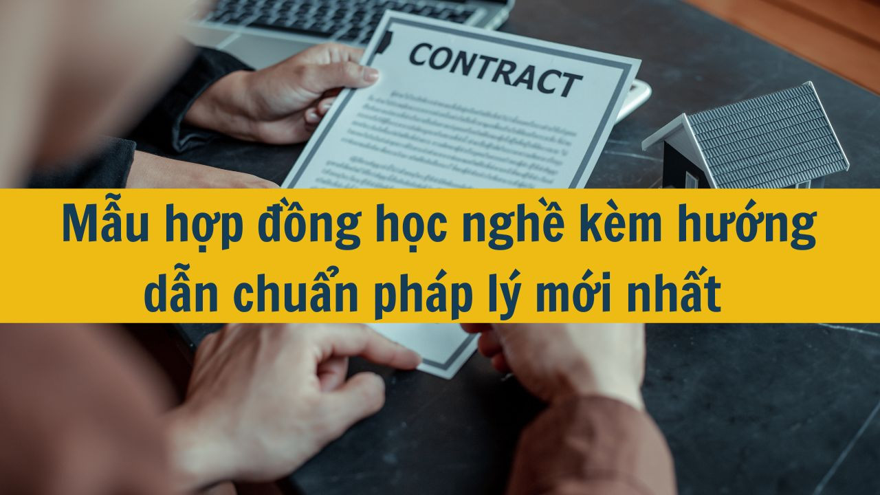 Mẫu hợp đồng học nghề kèm hướng dẫn chuẩn pháp lý mới nhất 2025