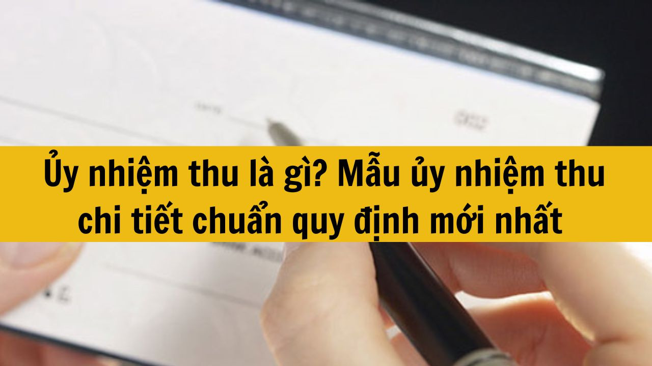 Ủy nhiệm thu là gì? Mẫu ủy nhiệm thu chi tiết chuẩn quy định mới nhất 2025