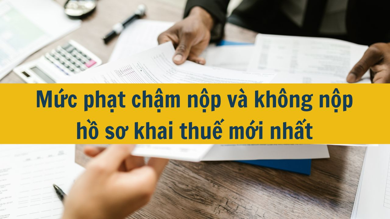 Mức phạt chậm nộp và không nộp hồ sơ khai thuế mới nhất 2025