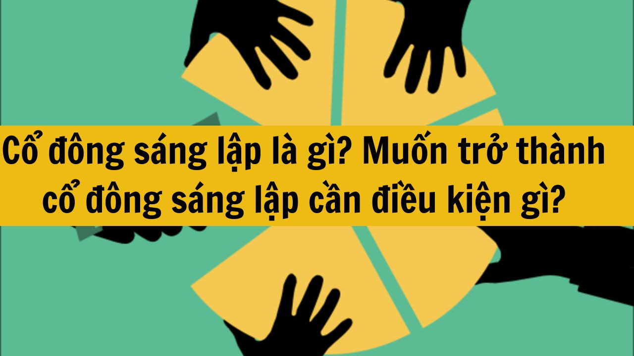 Cổ đông sáng lập là gì? Muốn trở thành cổ đông sáng lập cần điều kiện gì?