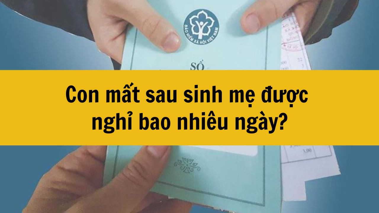 Con mất sau sinh mẹ được nghỉ bao nhiêu ngày?