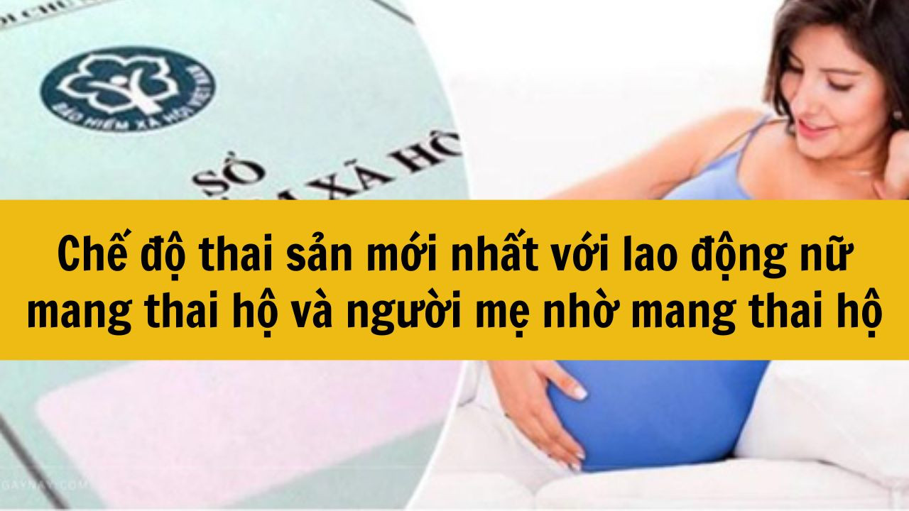 Chế độ thai sản mới nhất với lao động nữ mang thai hộ và người mẹ nhờ mang thai hộ