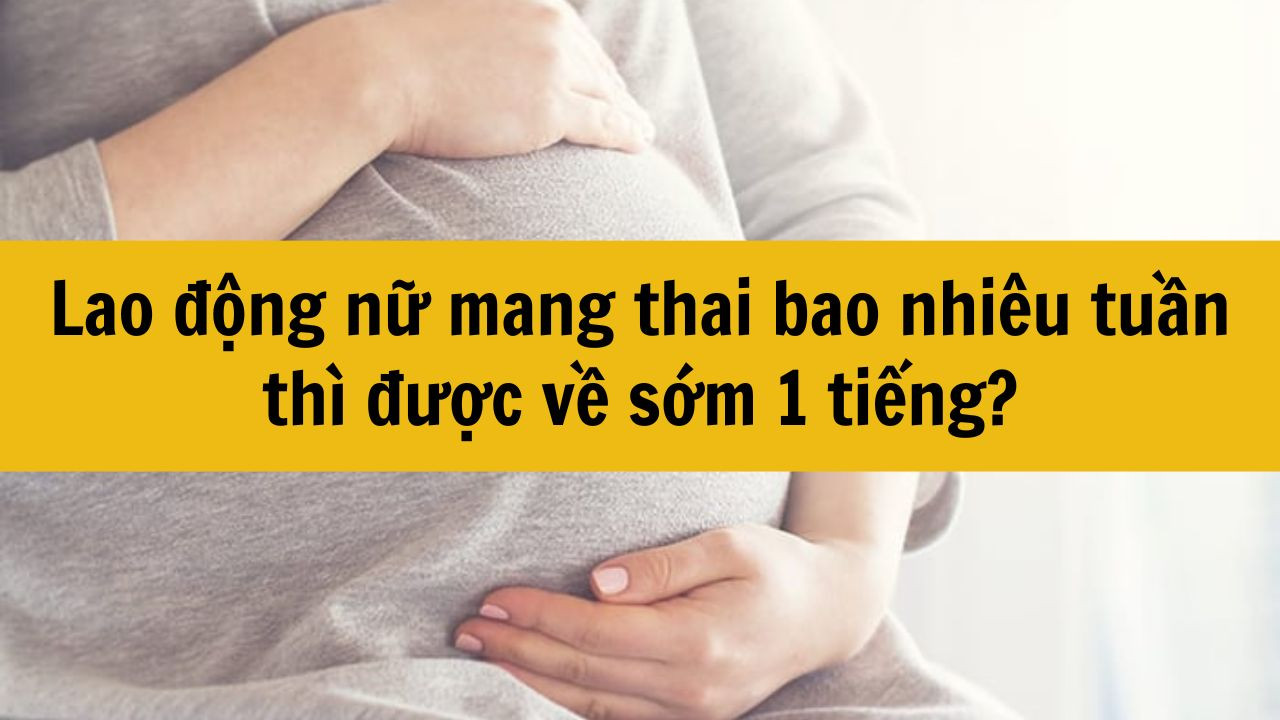 Lao động nữ mang thai bao nhiêu tuần thì được về sớm 1 tiếng?