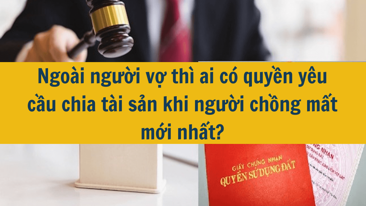 Ngoài người vợ thì ai có quyền yêu cầu chia tài sản khi người chồng mất mới nhất 2025?