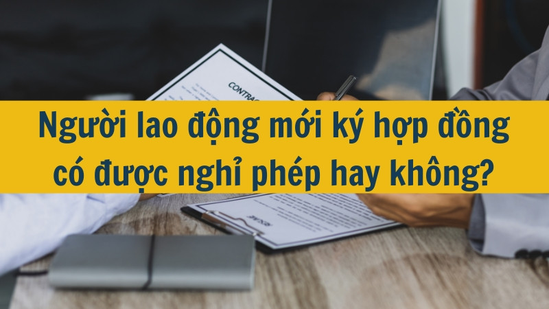 Người lao động mới ký hợp đồng có được nghỉ phép hay không?