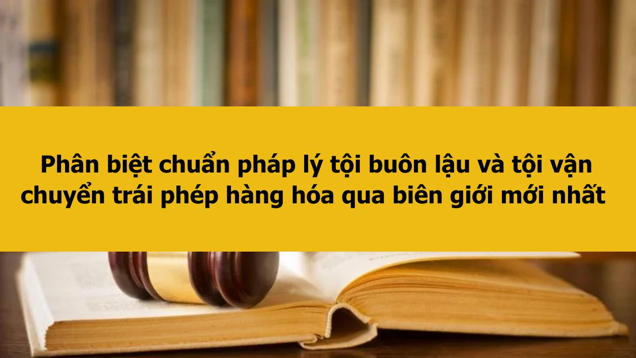 Phân biệt chuẩn pháp lý tội buôn lậu và tội vận chuyển trái phép hàng hóa qua biên giới mới nhất 2025