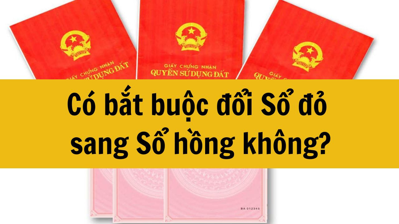Có bắt buộc đổi Sổ đỏ sang Sổ hồng không?